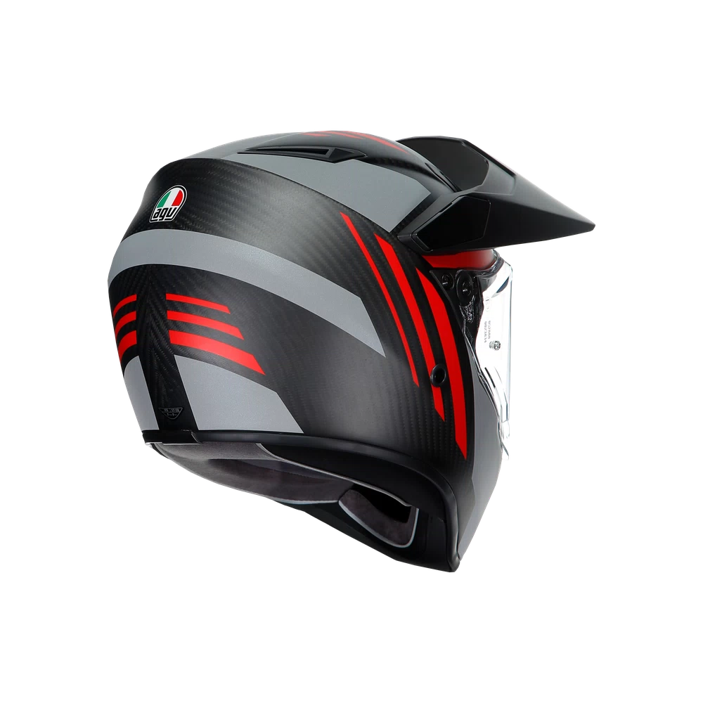 AX9 MULTI ECE DOT - REFRACTIVE ADV MATT CARBON/RED