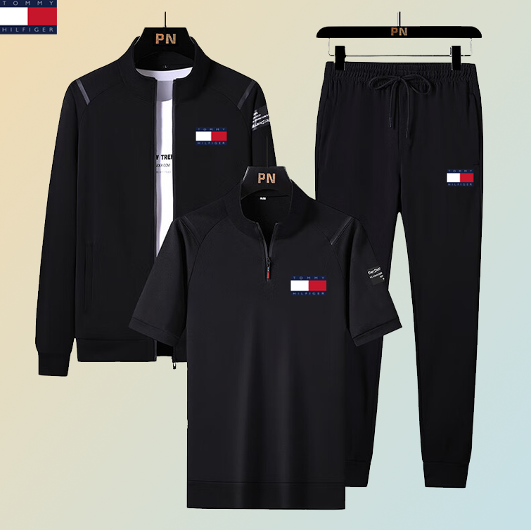 Fashionable New Men's Casual Three-Piece Sports Set