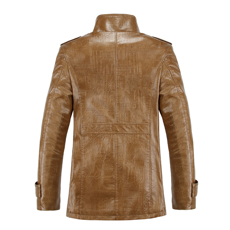 Fleece PU Leather Jacket
