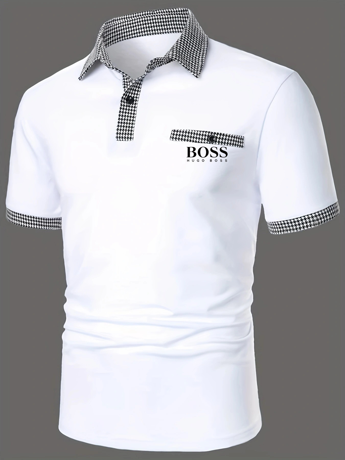 Men's handsome summer casual short-sleeved shirt