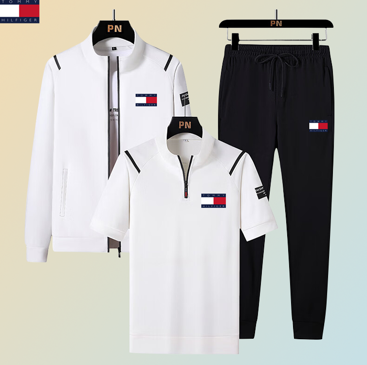 Fashionable New Men's Casual Three-Piece Sports Set