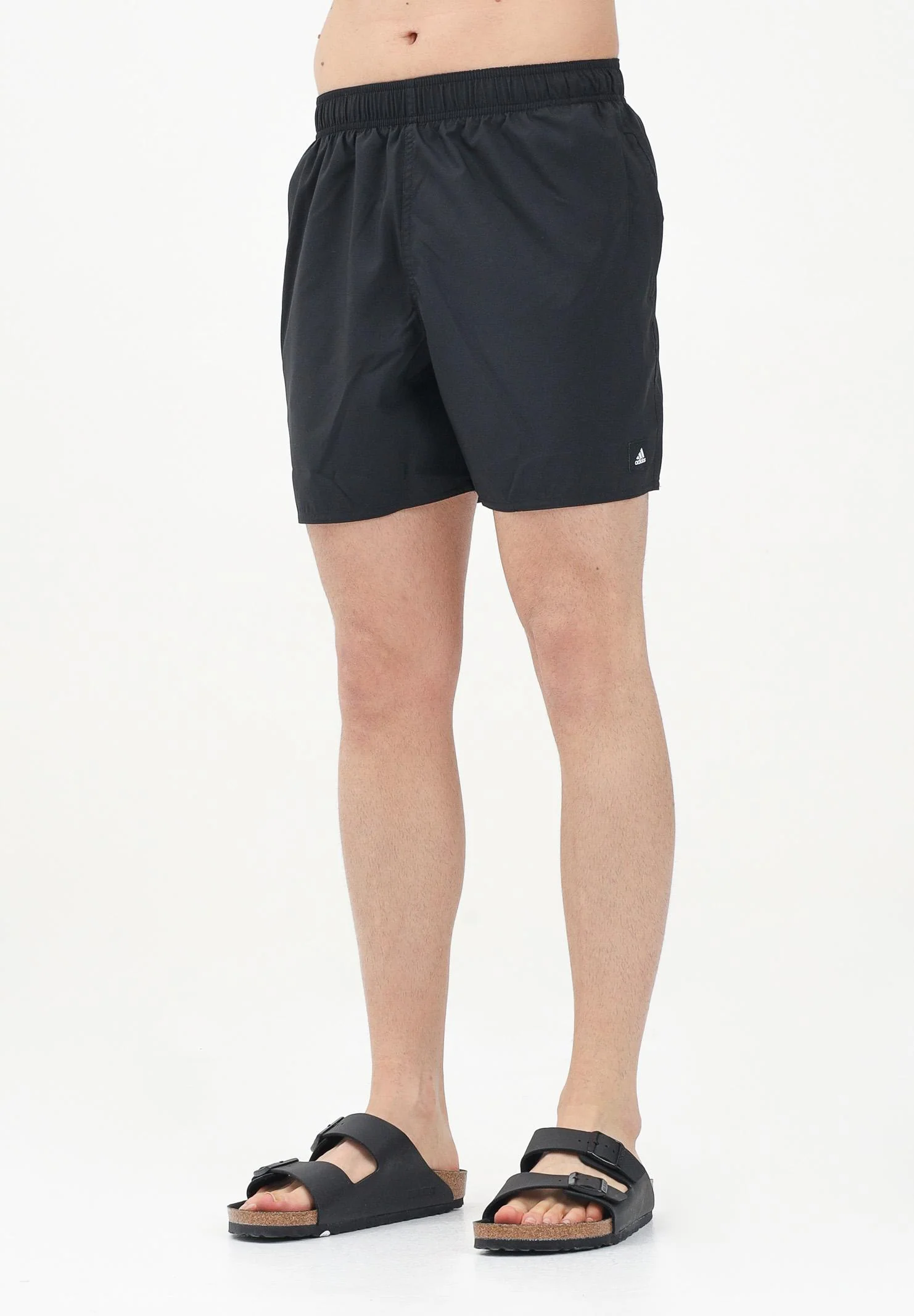 ADIDAS ORIGINALS Solid CLX Short-Length black swim shorts for men