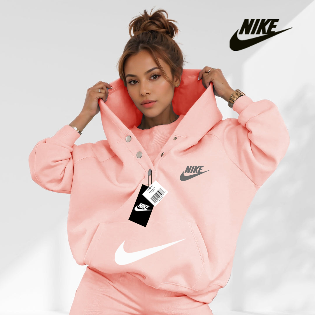 Bluza z kapturem w jednolitym kolorze(kup jeden, drugi gratis)