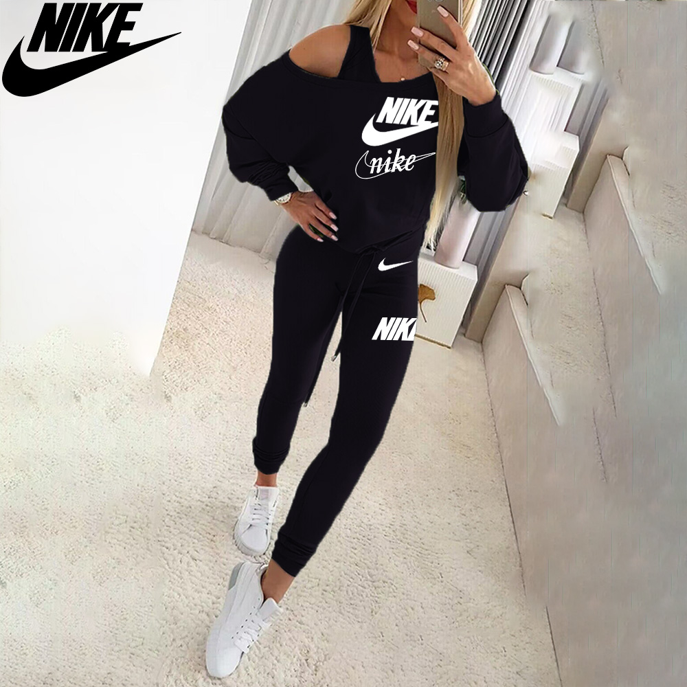 Nike 2025 Wiosna Cienki Bawełniany Modny Sportowy Kombinezon