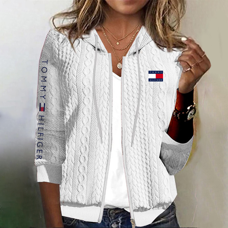 2025 new women's full zip hoodie