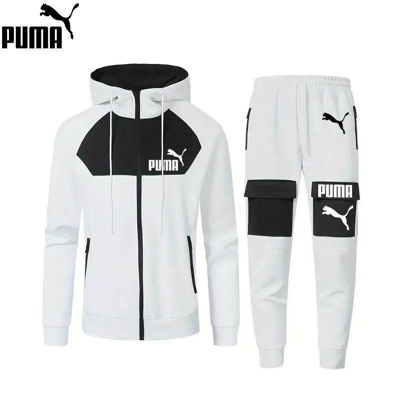 PUMA - Nowy męski zestaw sportowy na co dzień (top + spodnie)