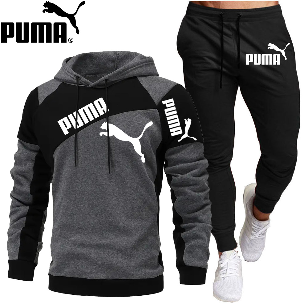 Lekka bawełniana bluza z kapturem i spodnie PUMA