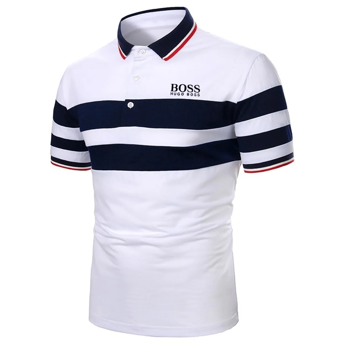 Men's casual short-sleeved polo shirt