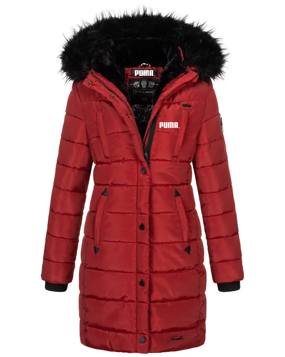 2025 ladies long winter quilted jacket