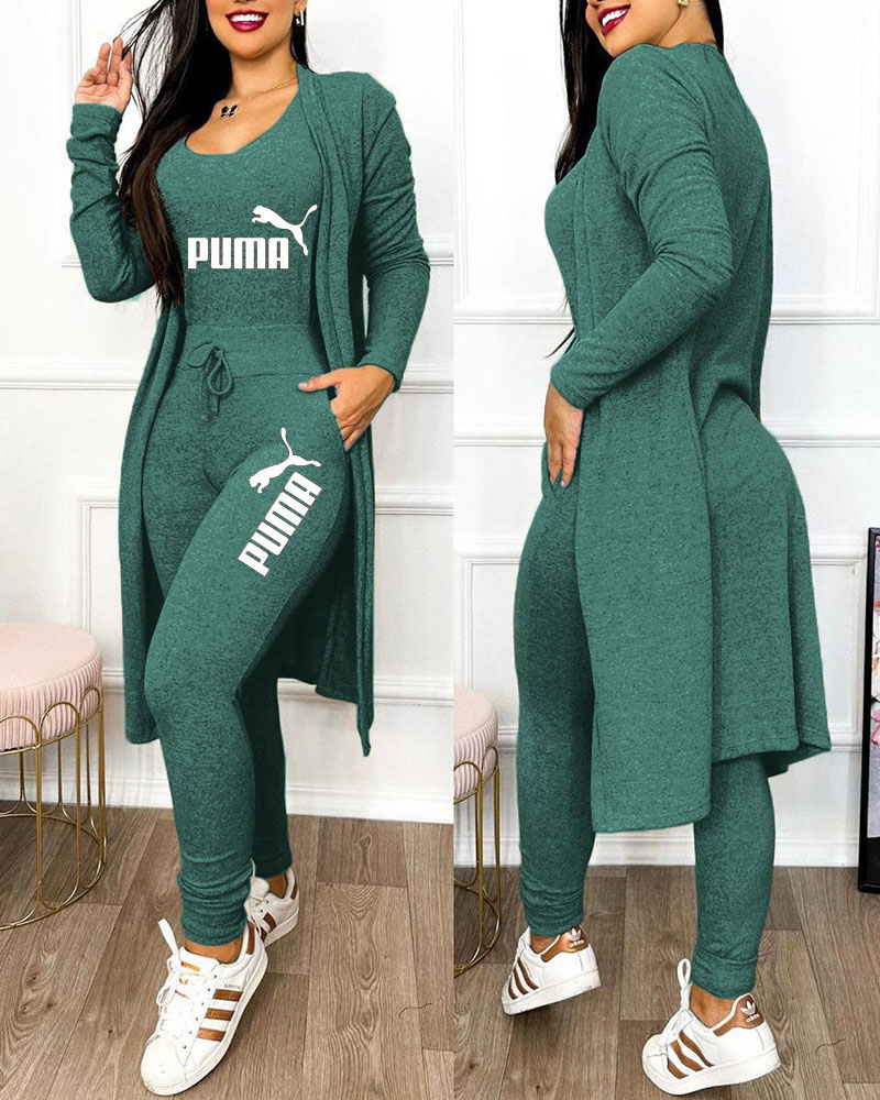 2025 Jarná a jesenná módna novinka dámska 3-dielna súprava ( Bunda + Vesta + Nohavice)