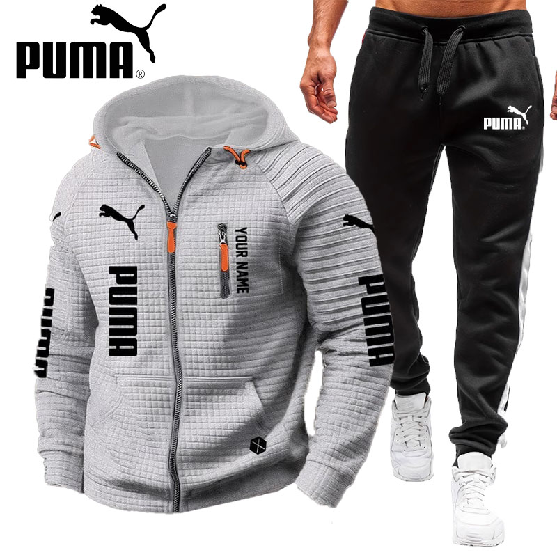 PUMA2025 nowa kurtka zimowa + spodnie bawełniane, wygodne i ciepłe