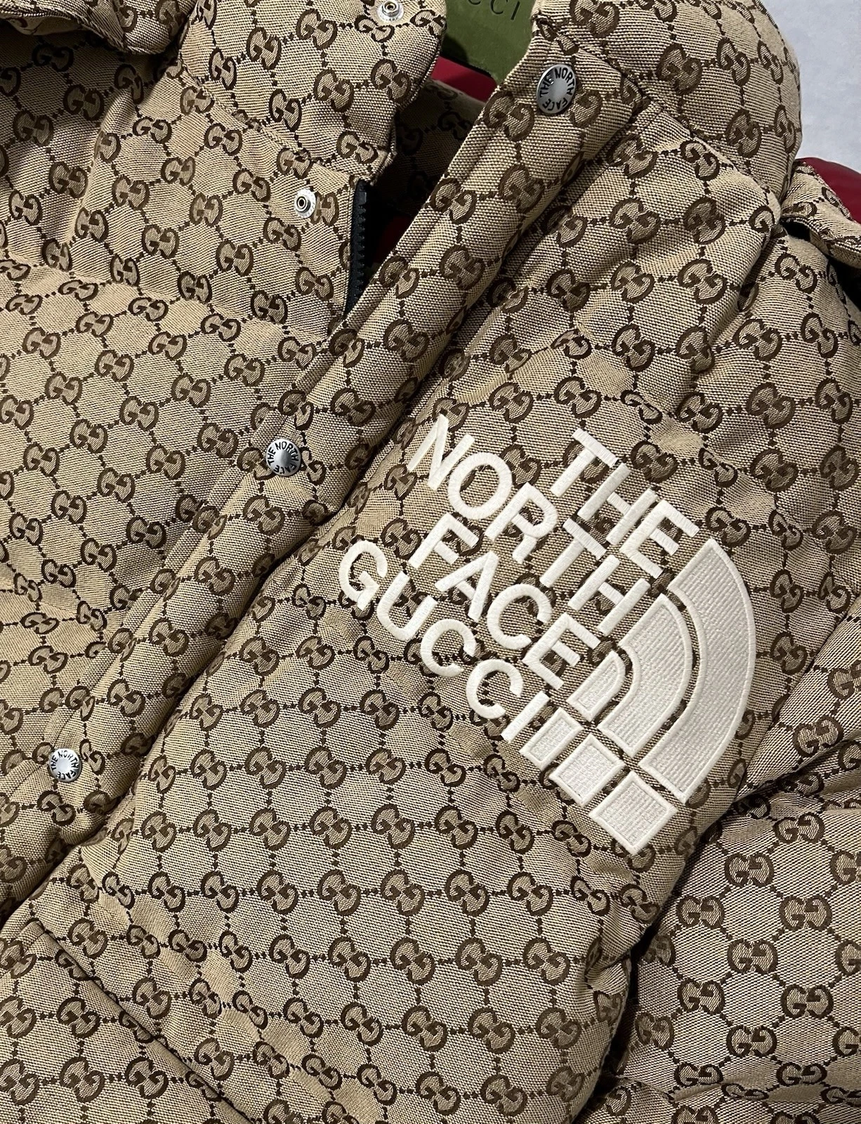Gucci x The North Face Padded Jacket Beige/Ebony