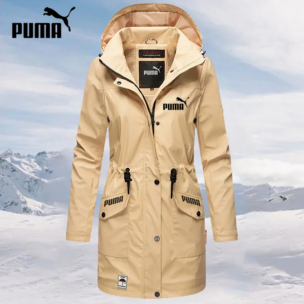 2025  Jachetă lungă și caldă impermeabilă de toamnă și iarnă