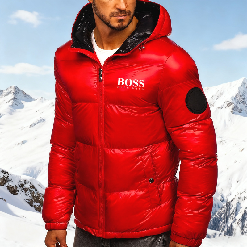 BOSS™ Men's Padded Warm Hooded Jacket