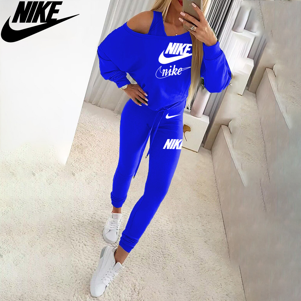 Nike 2025 Wiosna Cienki Bawełniany Modny Sportowy Kombinezon