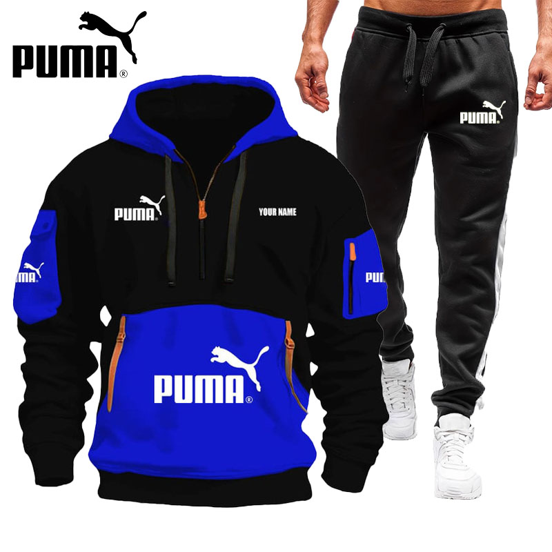PUMA2025 nowa kurtka jesienno-zimowa + spodnie bawełniane, wygodne i ciepłe