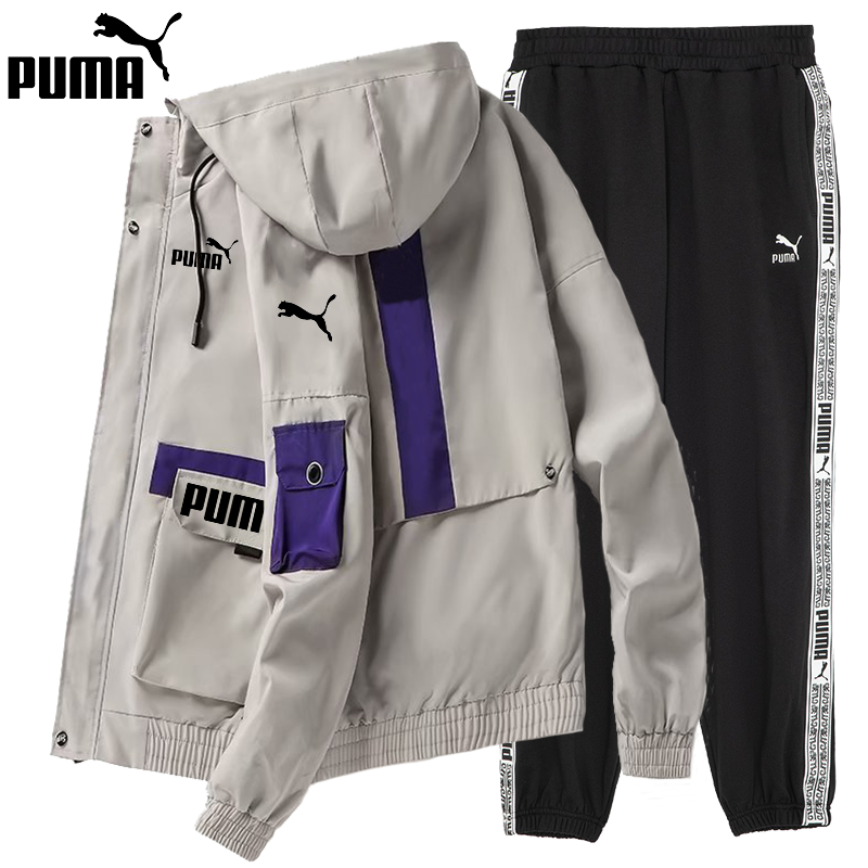 PUMA2025 nowa kurtka zimowa + spodnie bawełniane, wygodne i ciepłe