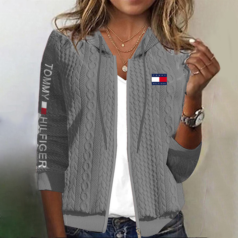 2025 new women's full zip hoodie