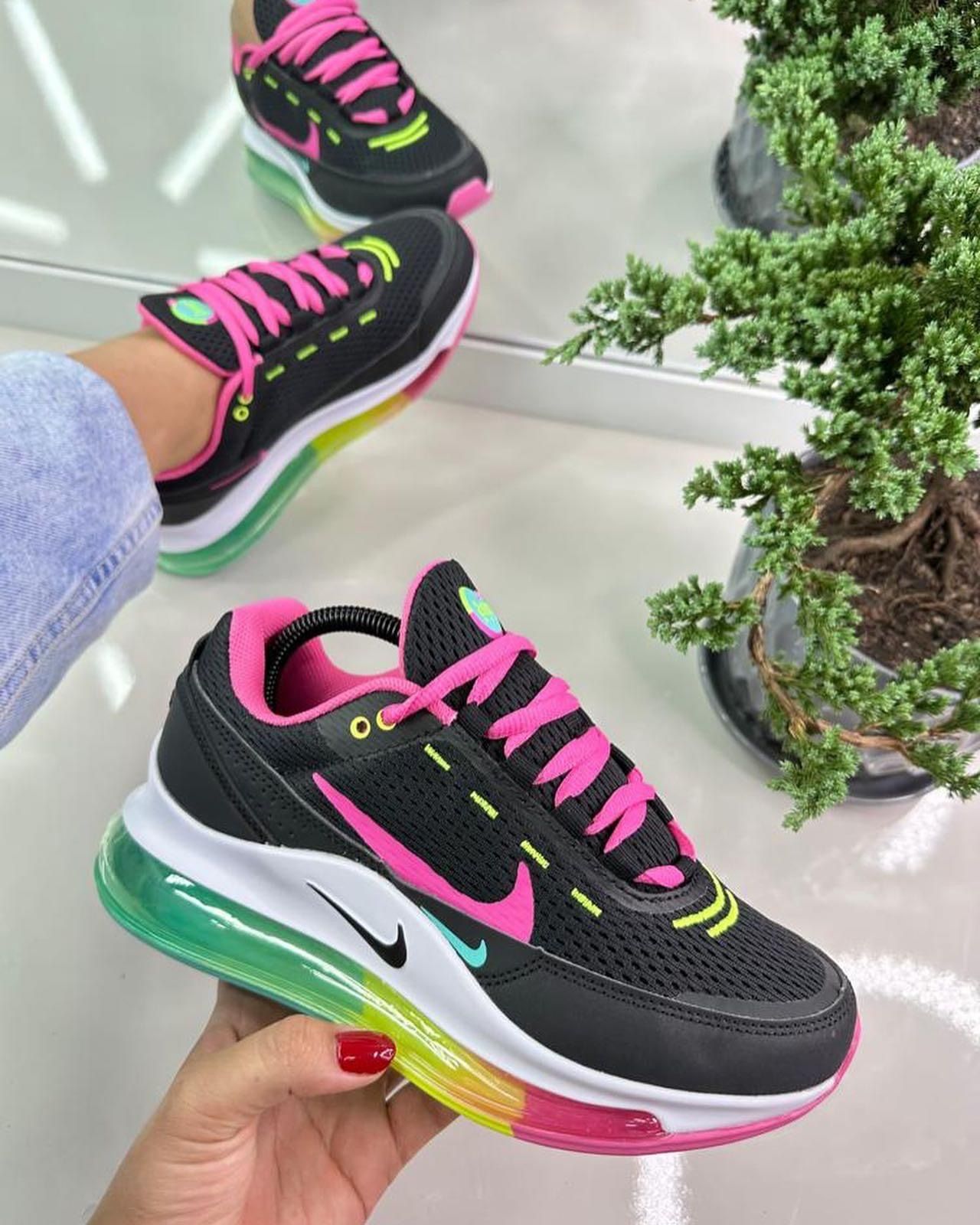 Women's air cushion sneakers, height increasing shoes