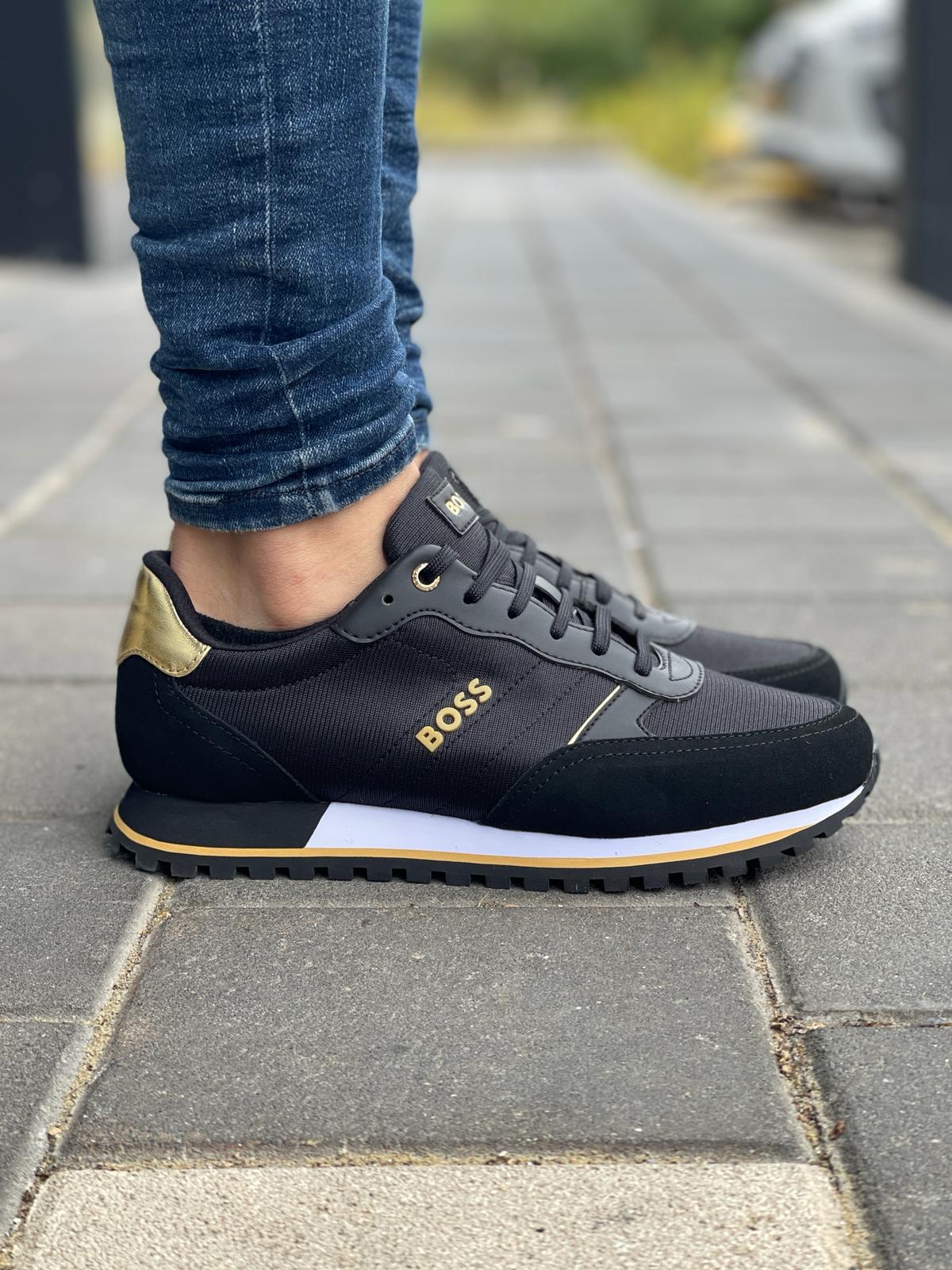 Orange Black Parkour Running Sneakers