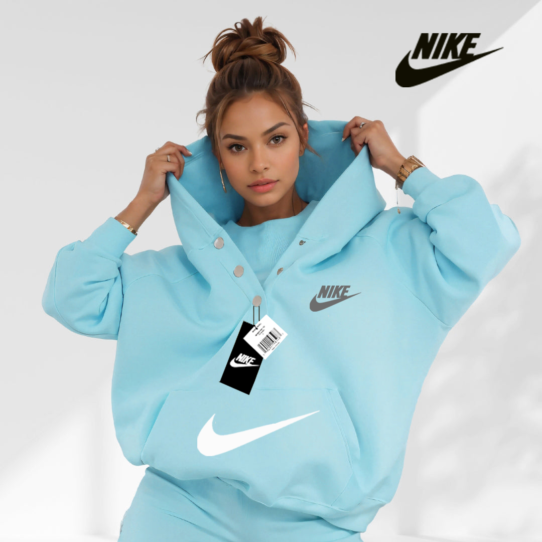 Bluza z kapturem w jednolitym kolorze(kup jeden, drugi gratis)