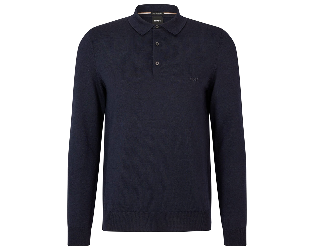 Bono L 50476357 Virgin Wool Polo Shirt Blue