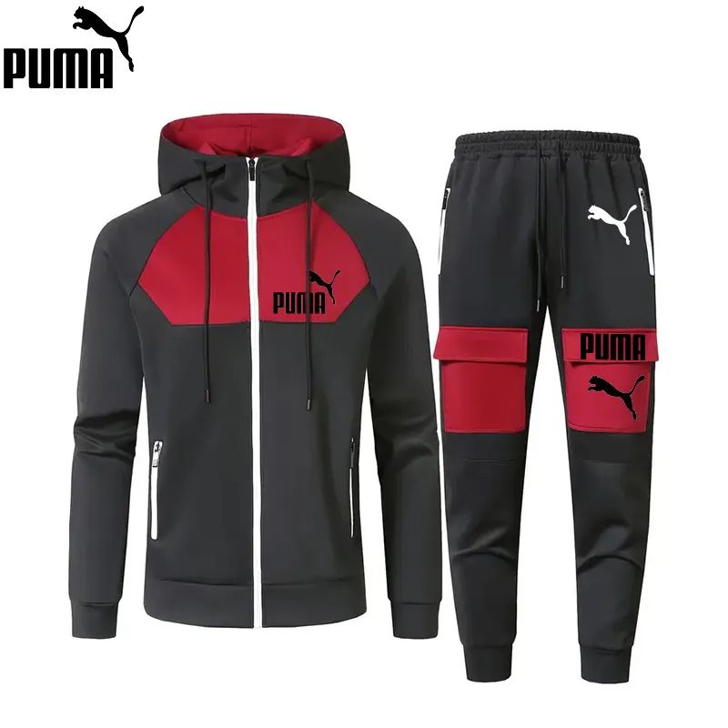 PUMA - Nowy męski zestaw sportowy na co dzień (top + spodnie)