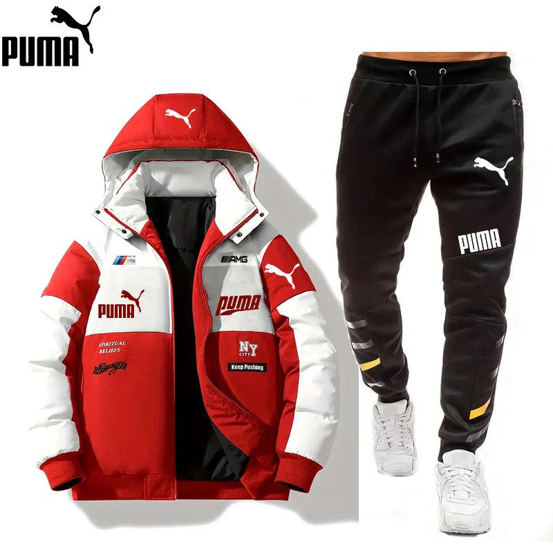 PUMA® 2025 nowy garnitur męski (marynarka dwuczęściowa + spodnie)