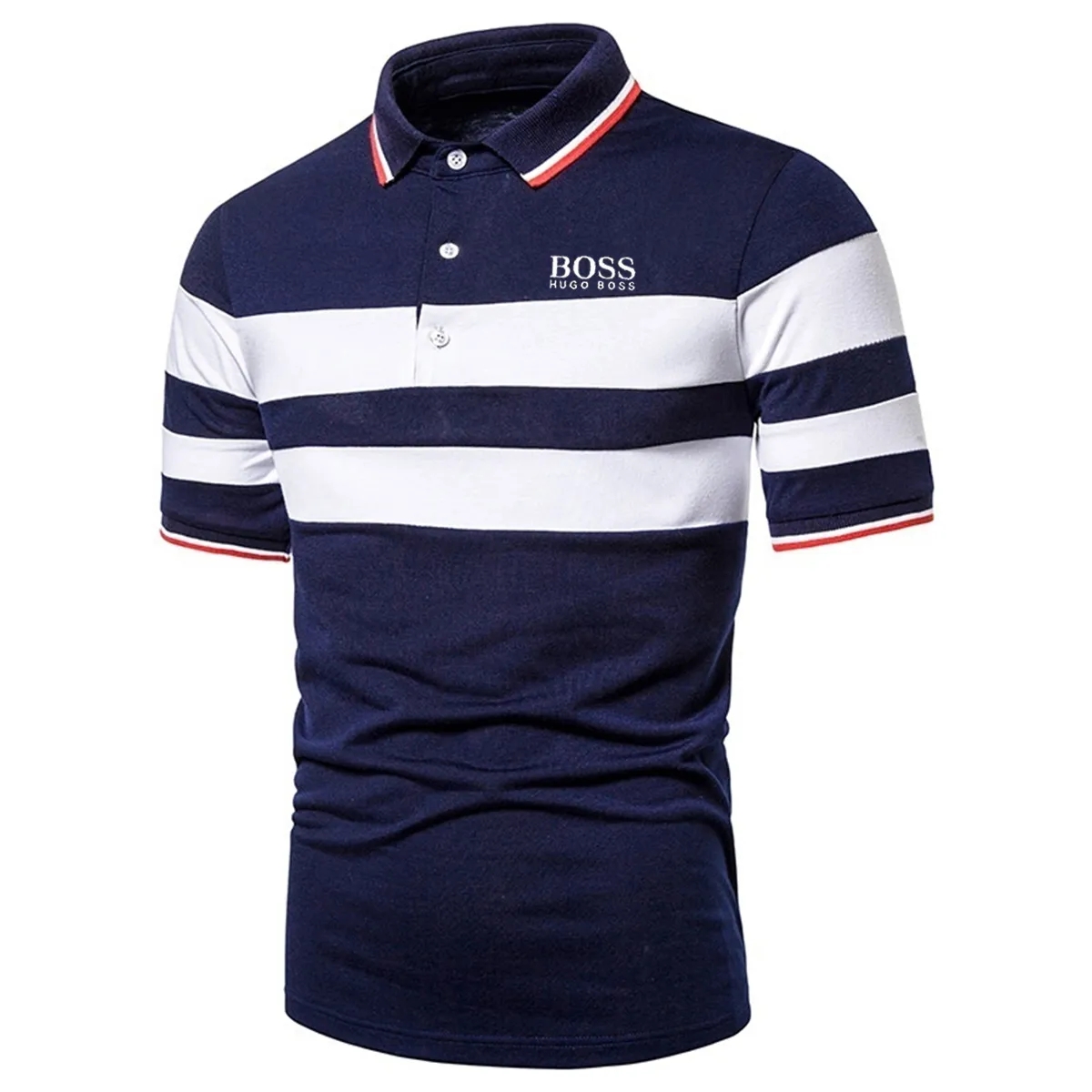 Men's casual short-sleeved polo shirt