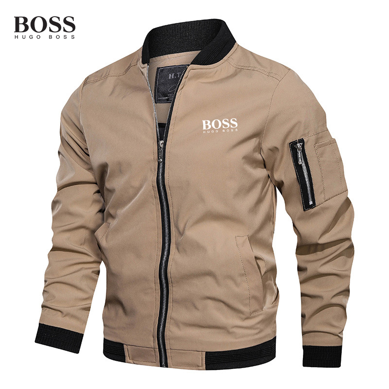 Men's Baseball Collar Casual Jacket