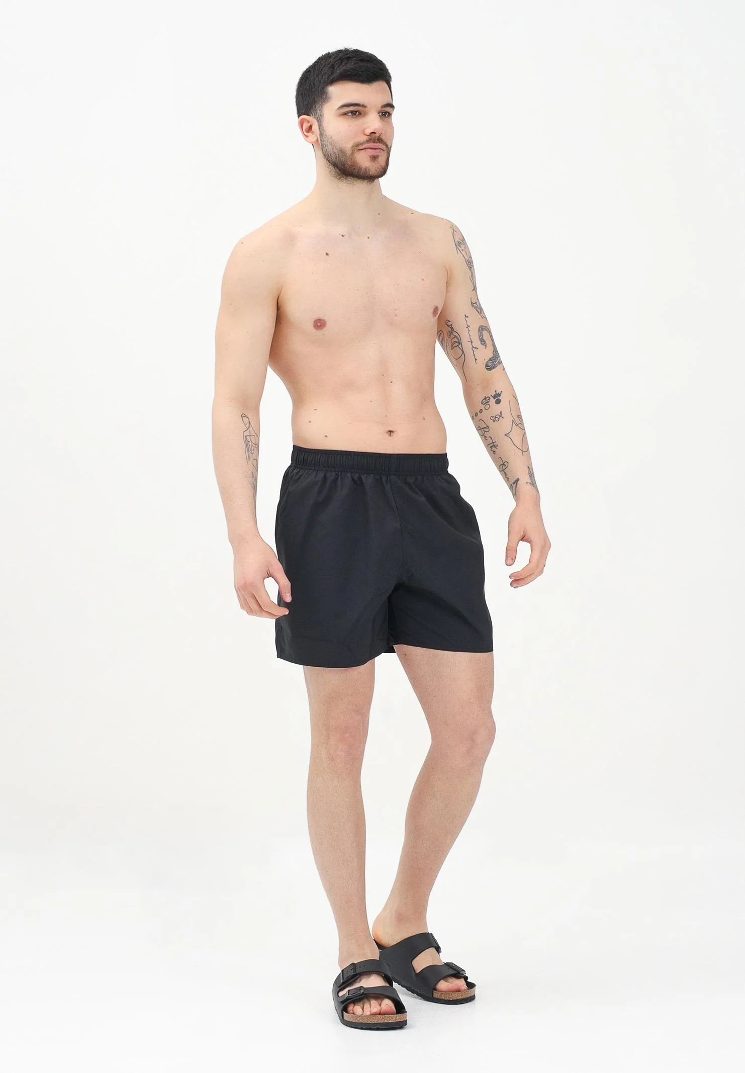 ADIDAS ORIGINALS Solid CLX Short-Length black swim shorts for men