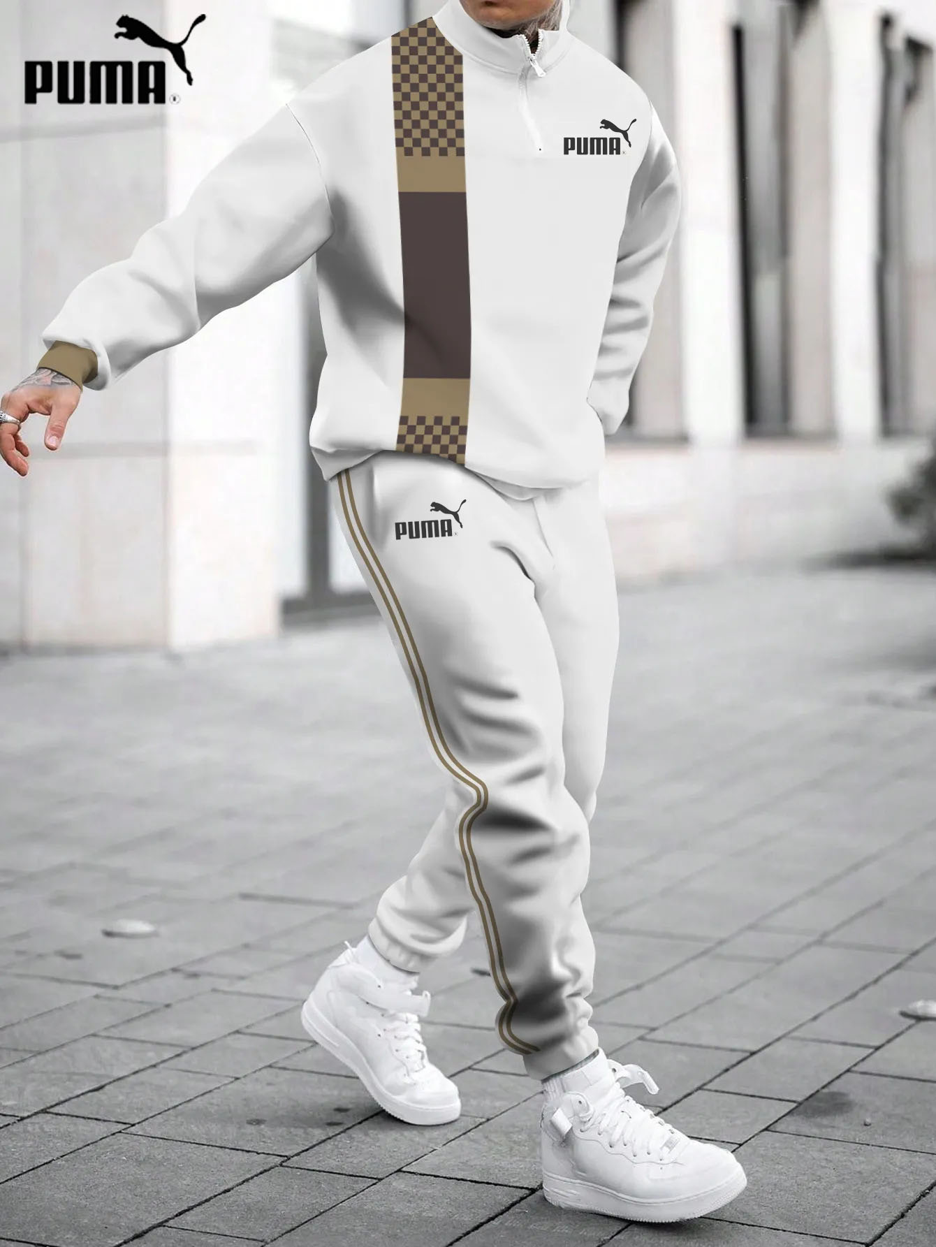 PUMA 2025 - nowa, modna kurtka i spodnie na jesień, wygodne i ciepłe (oferta ograniczona czasowo - kup jeden, a drugi dostaniesz gratis)