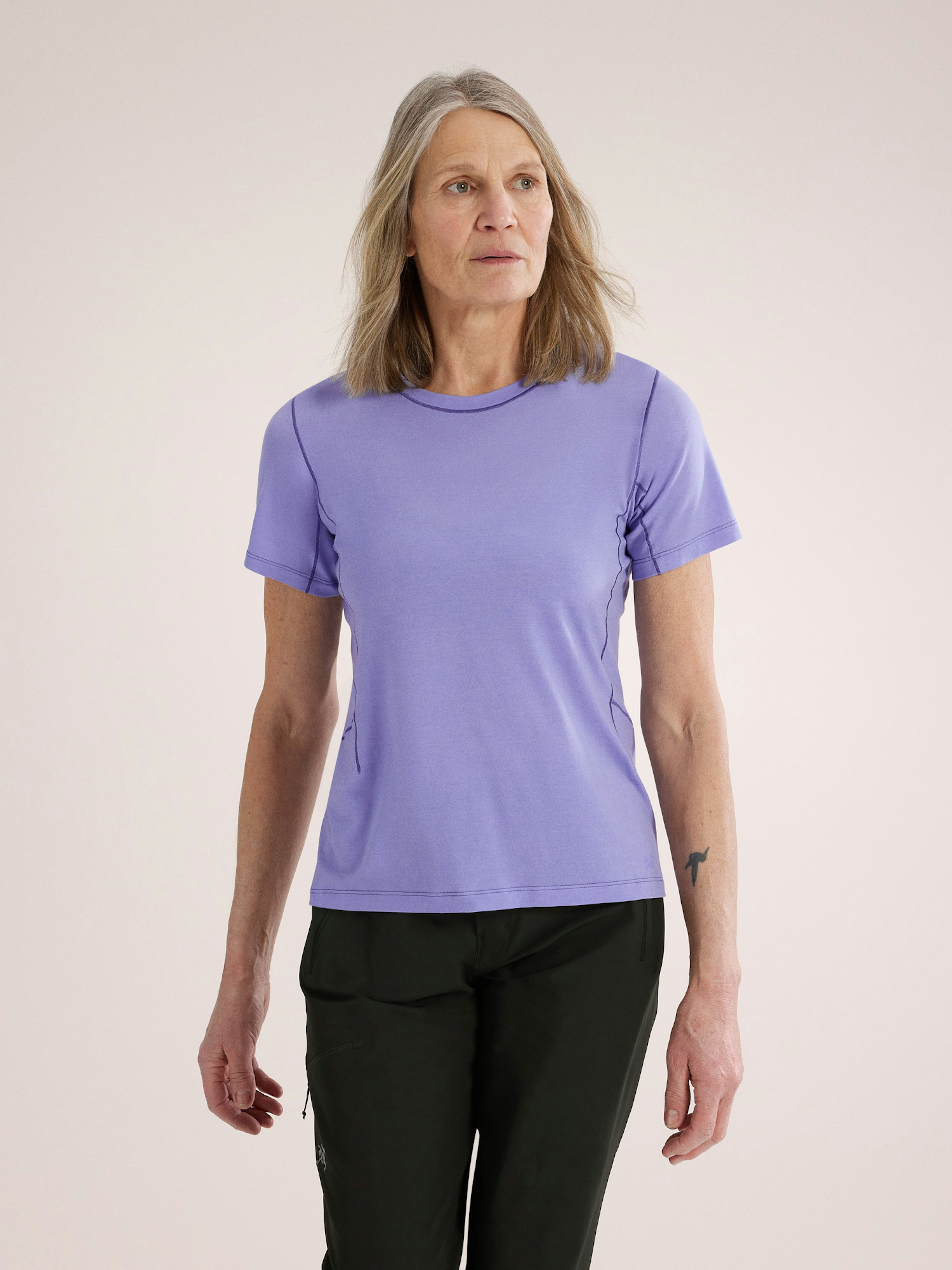 Lana Merino Wool Crew Shirt SS Women's