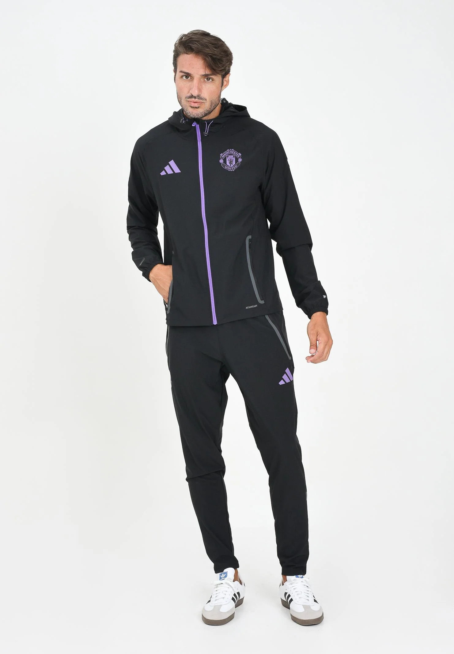 ADIDAS ORIGINALS Manchester United Tiro 25 Competition Vis Track Pants for Men in Black