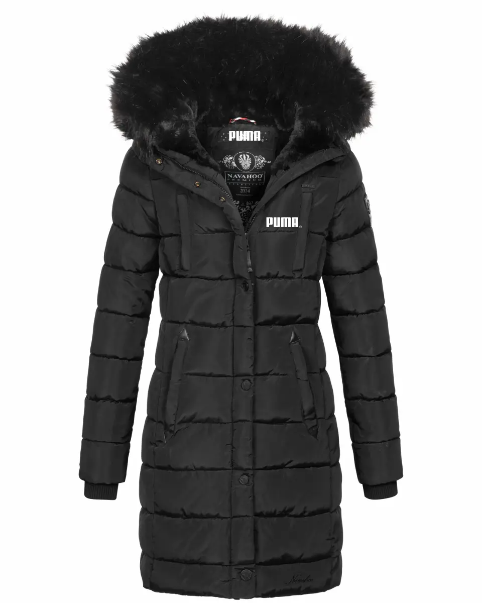 2025 ladies long winter quilted jacket