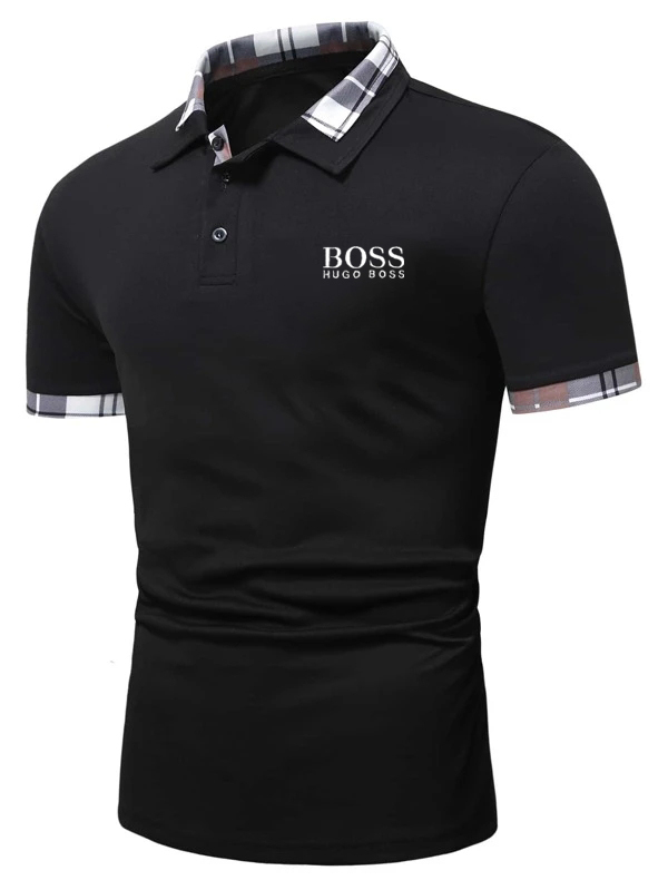 Men's casual short-sleeved polo shirt
