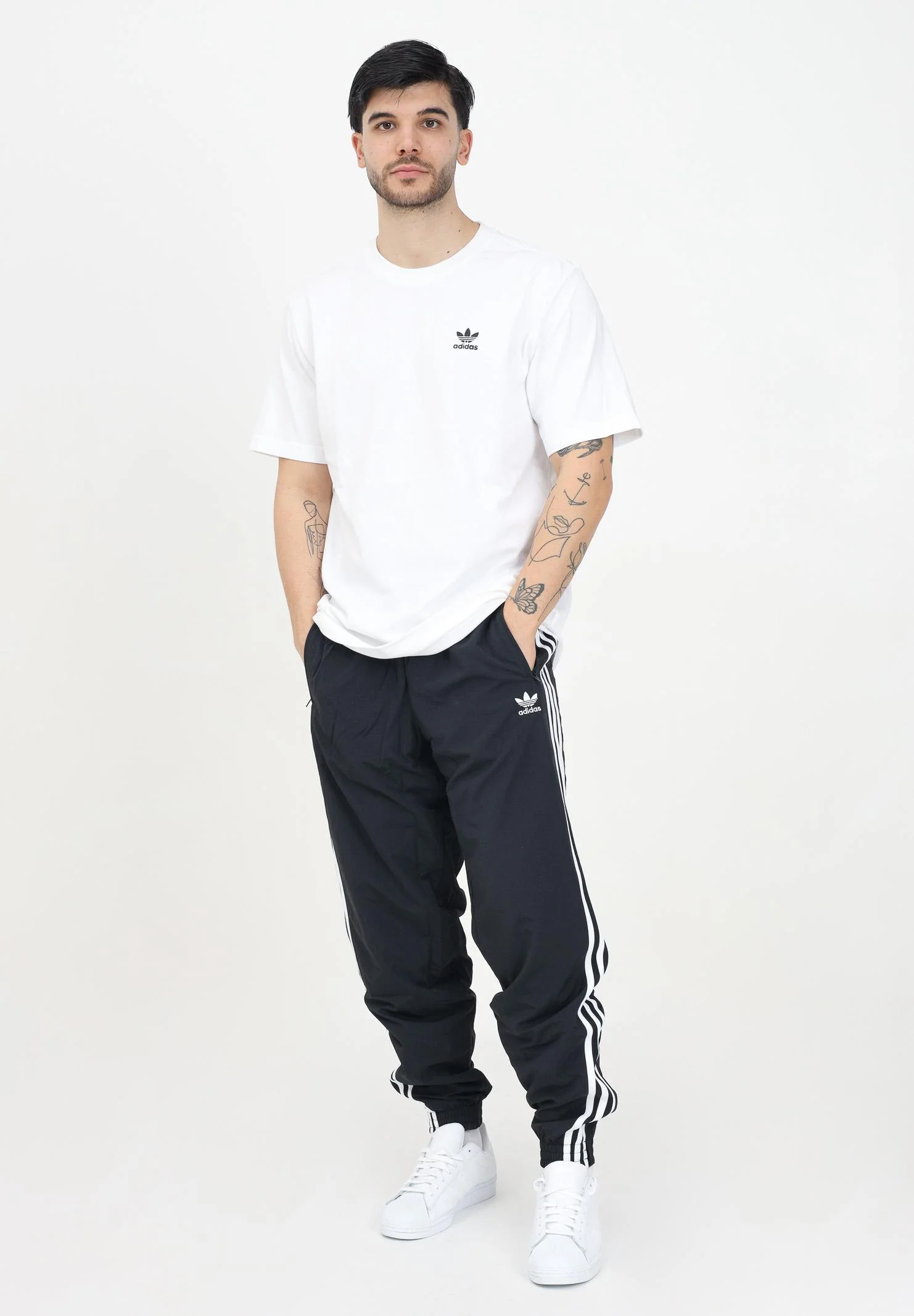 ADIDAS ORIGINALS Men's Adicolor Woven Firebird Track Pants in Black