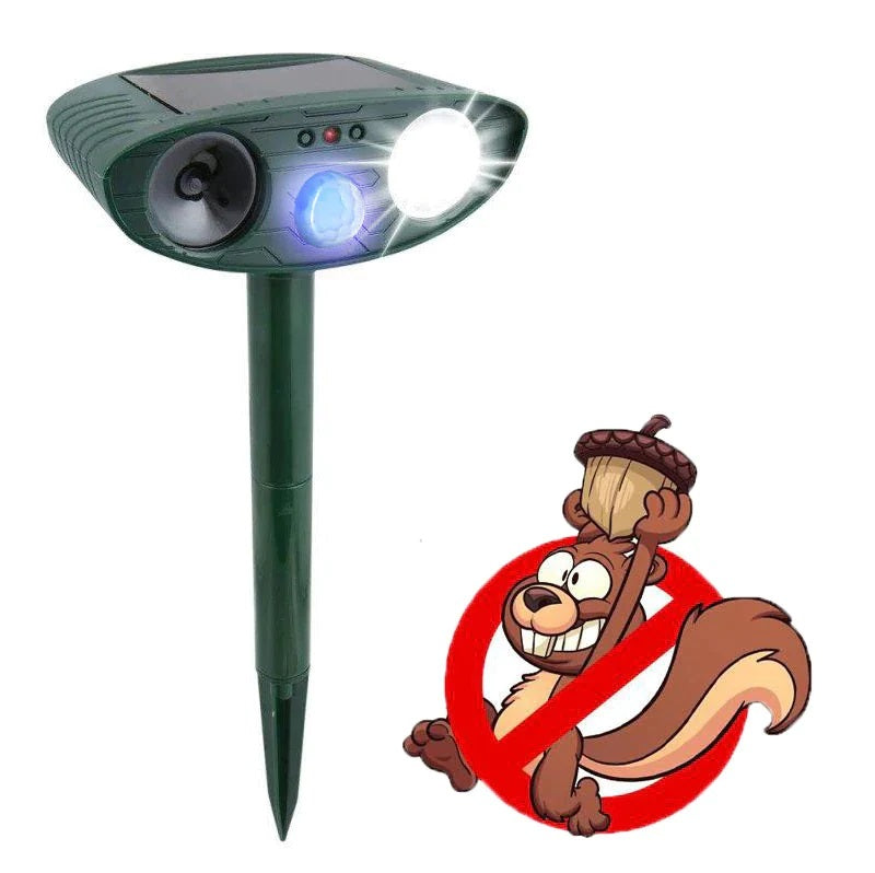 Squirrel Repeller Solar Powered - Get Rid of Squirrels in 48 Hours