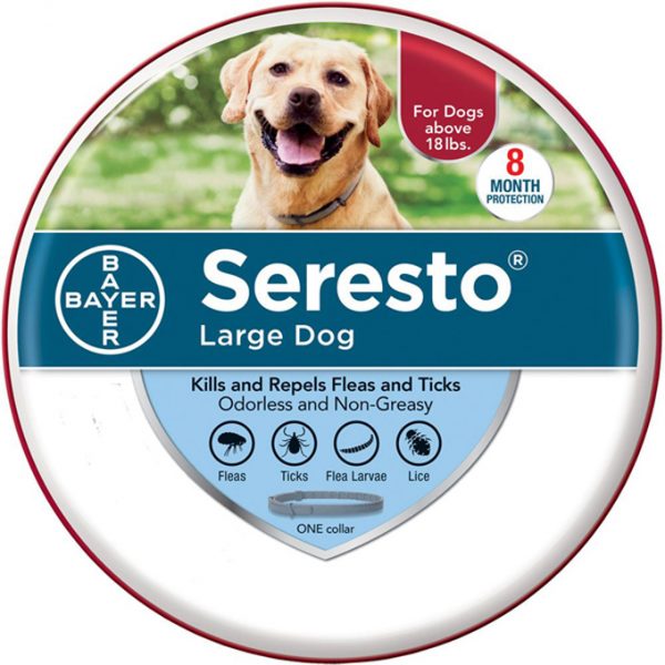 6 Pack Bayer Seresto 8 Month Prevention Kills And Repels Fleas And Ticks For Large Dogs