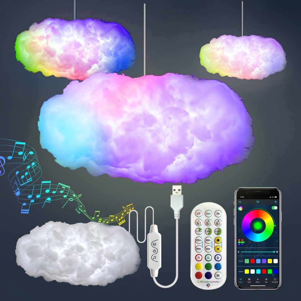 USB Cloud Light APP Control Music Synchronization Ambient Light