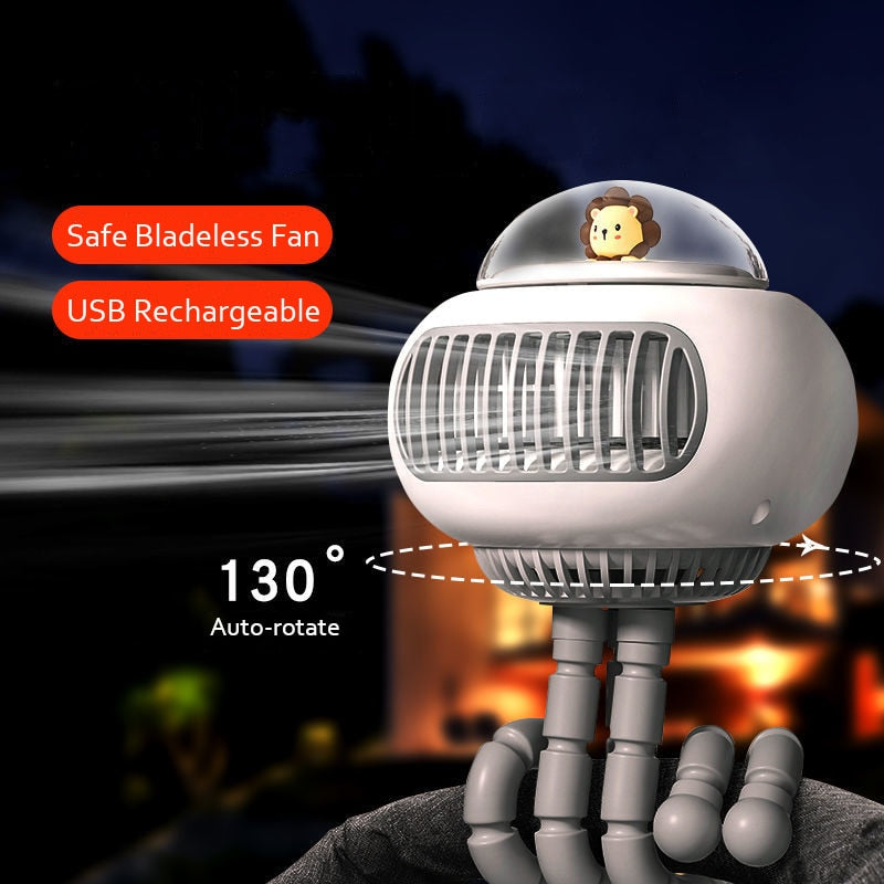 Flexible Air Conditioner Stroller Fan