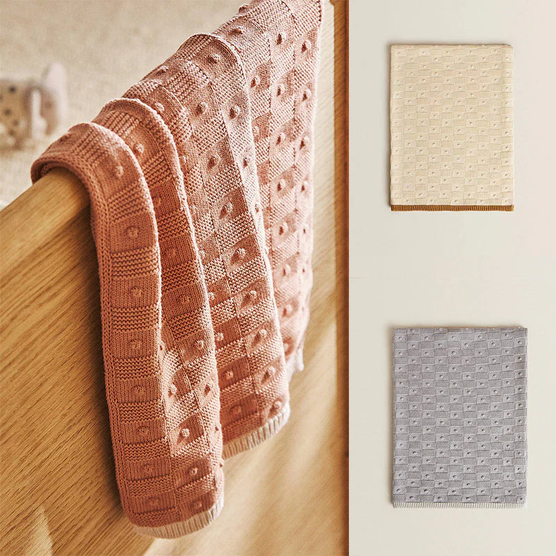 Pure Cotton Knit Blanket Soft Blanket