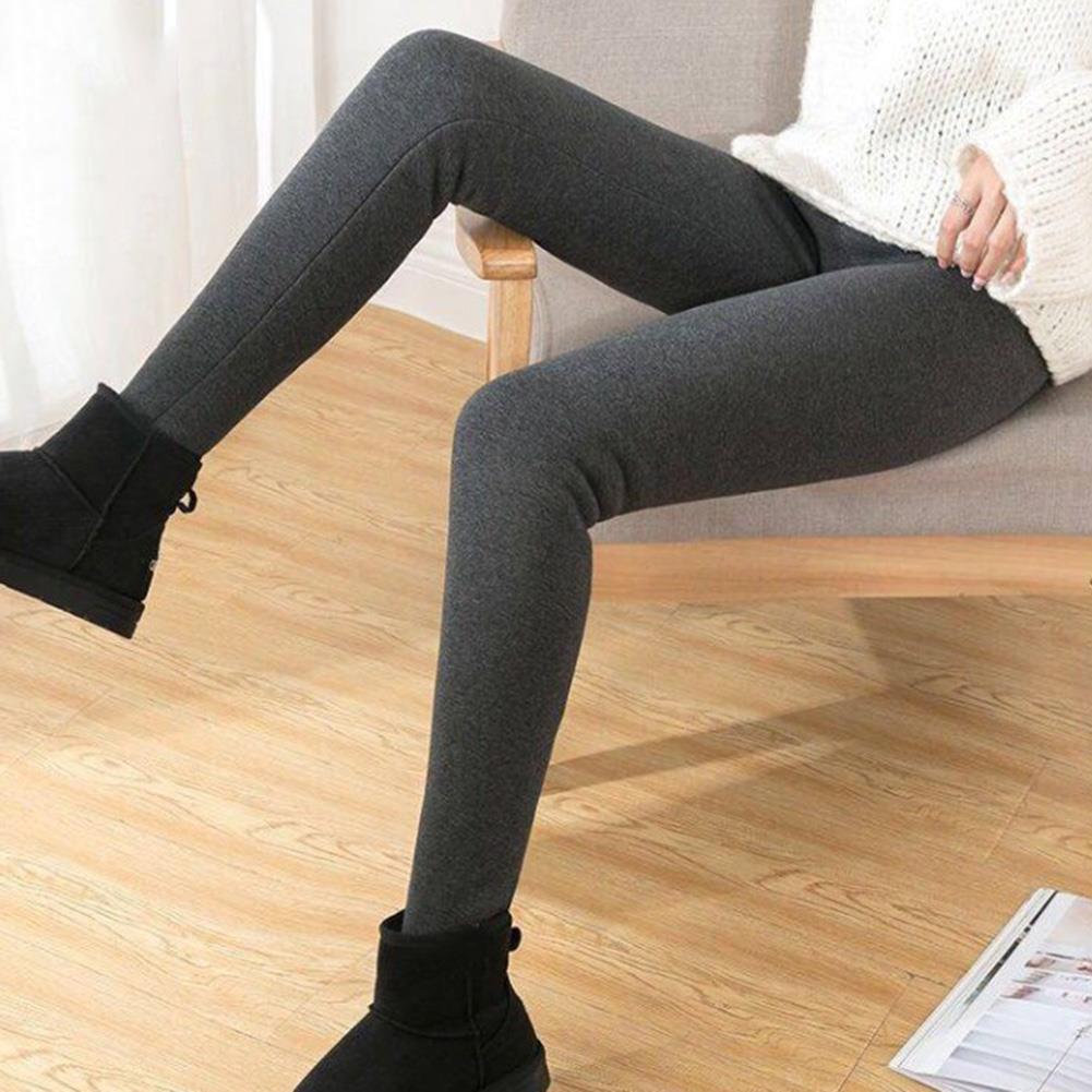 Winter Thickened Warm Fleece Lined High Waist Leggings