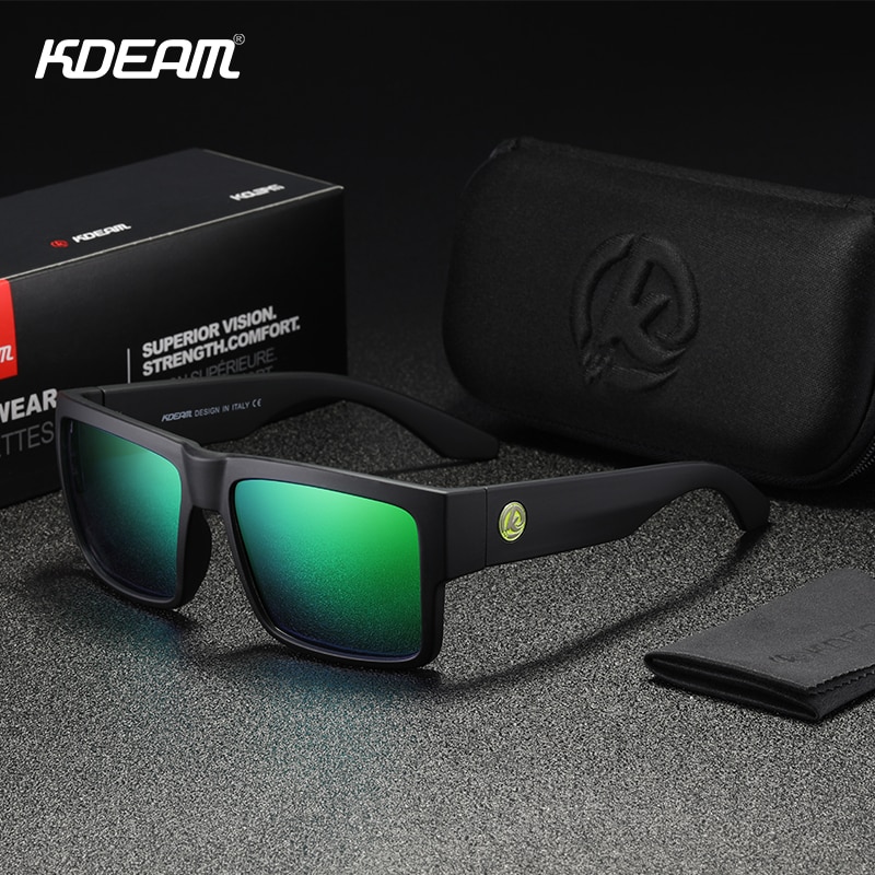 KDEAM Hot Selling 2023 Polarized Sports Square Sunglasses
