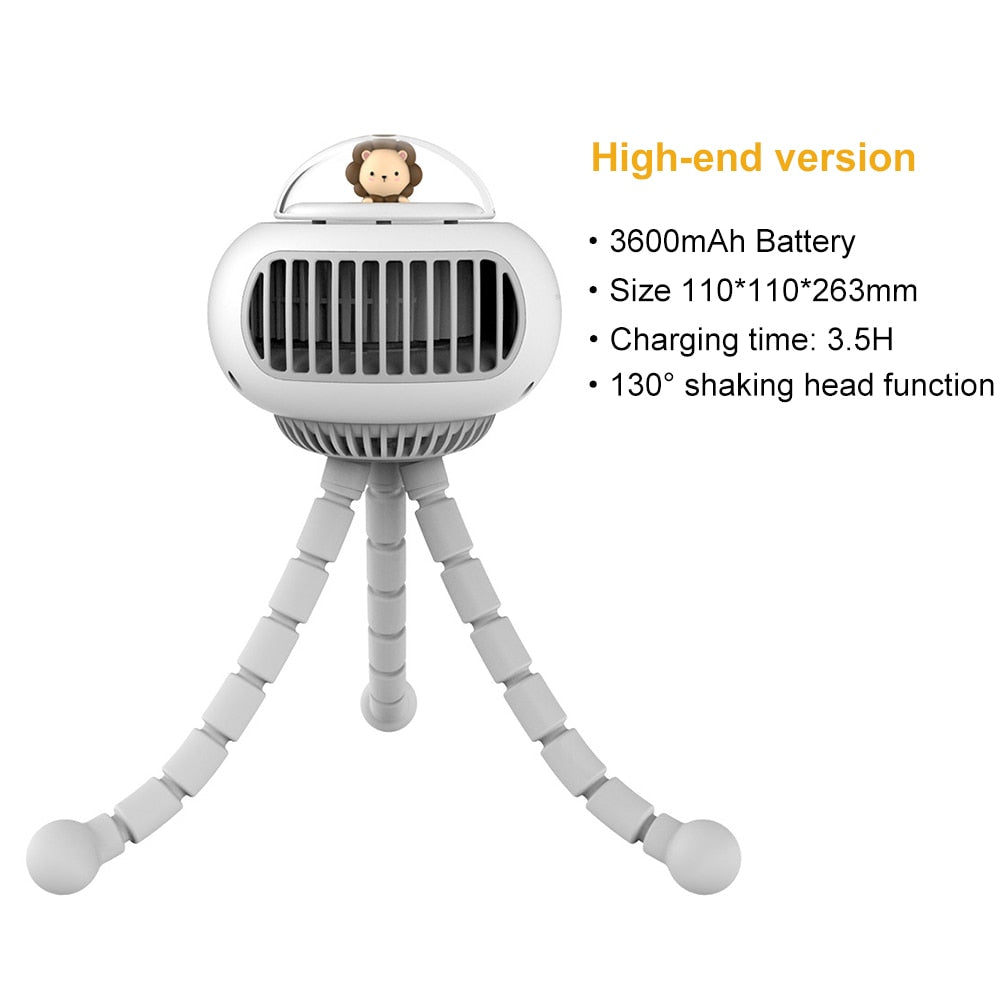 Flexible Air Conditioner Stroller Fan