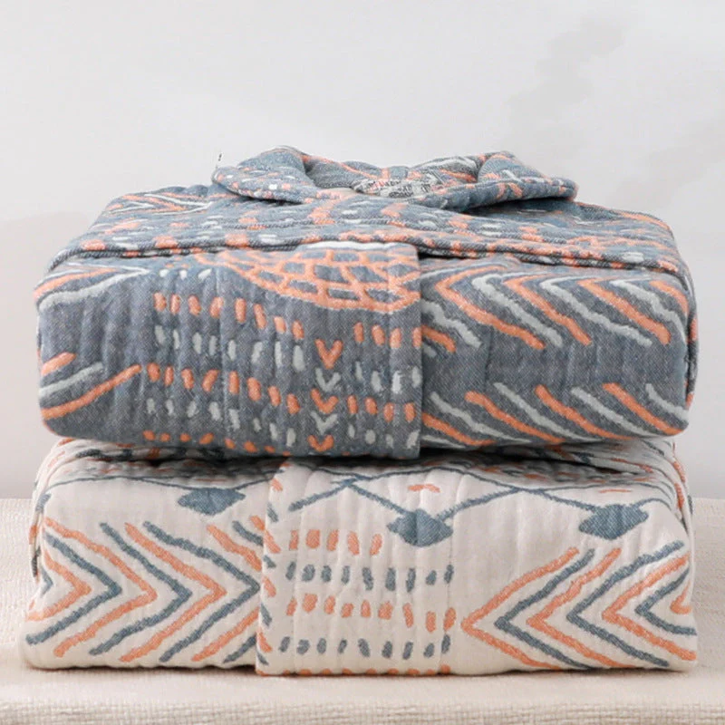 Gauze Couples Long Sleeve Autumn Winter Warm Bathrobe Absorbent Bathrobe Robe