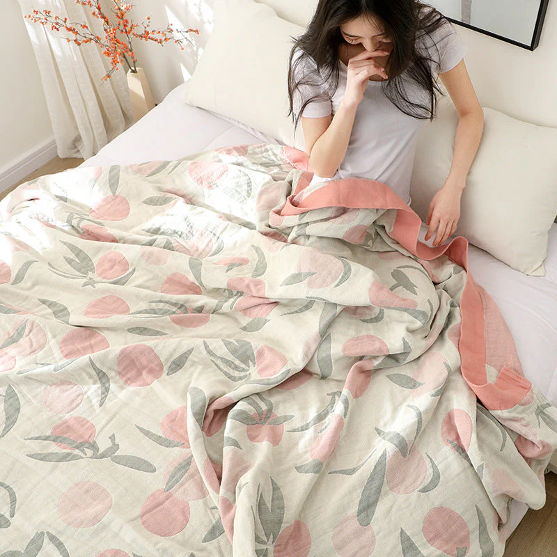 Five layers Summer Blanket Nap Cotton Blanket Student Comfortable Quilt