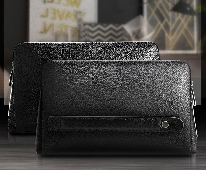 Leather Clutch Opens Only with Your Fingerprint