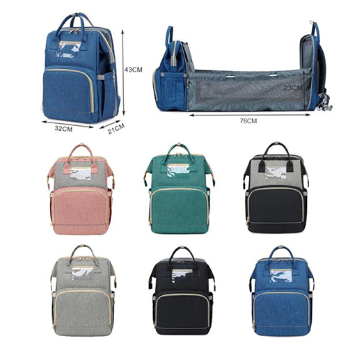 Multifunctional Baby Diaper Bag With Waterproof Exterior