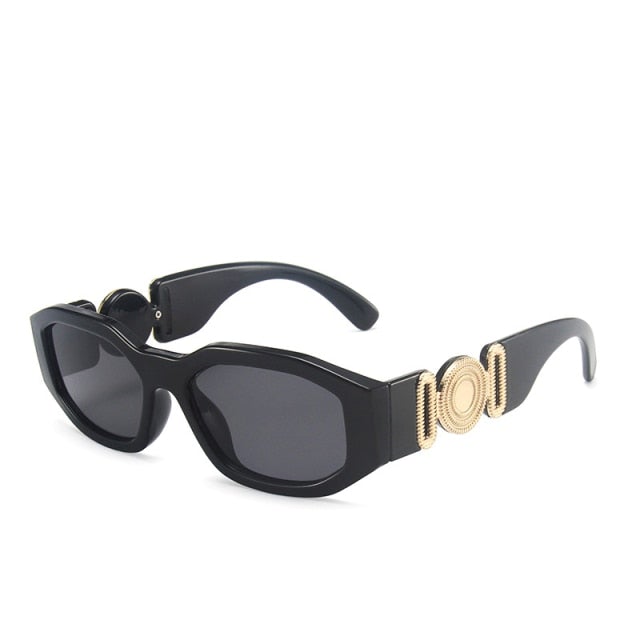 Thick Frame Rectangle Sunglasses UV400
